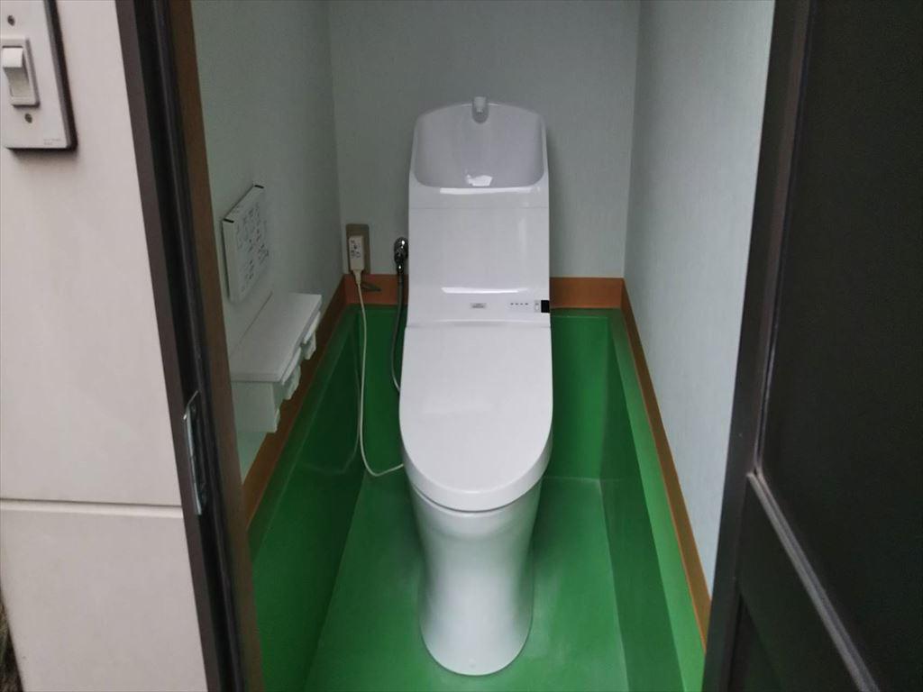 和式兼用便器から洋式トイレに切り替えました。