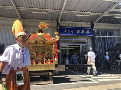 8月27日八幡神社、風除祭りの御くだりが4年ぶりに開催されました。